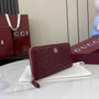 Gucci GG Marmont Leather Zip Wallet - Wine Red 837758