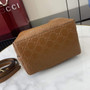 Gucci GG Emblem small bucket bag 815118 in GG brown leather