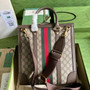 Gucci Ophidia medium tote bag 724685 in beige and ebony Supreme
