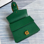Gucci ‎�?21970 Dionysus leather mini bag green leather