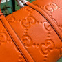 Gucci Jumbo GG small duffle bag �?25282 in Orange leather