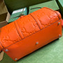 Gucci Jumbo GG small duffle bag �?25282 in Orange leather