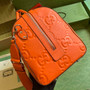 Gucci Jumbo GG small duffle bag �?25282 in Orange leather