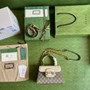Gucci �?03848 Horsebit 1955 top handle bag white