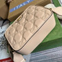 Gucci 702234 GG Matelassé leather shoulder bag Apricot - Default Title - View 6