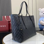 Gucci GG Emblem large tote bag 847455 in Black GG leather