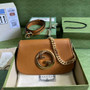 Gucci 699268 Blondie shoulder bag tan leather - Default Title - View 1