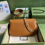 Gucci 699268 Blondie shoulder bag tan leather - Default Title - View 2