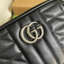 Gucci 634936 GG Marmont mini shoulder handbag black
