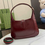 Gucci Jackie small shoulder bag in wine red patent leather 782849 - Default Title - View 3