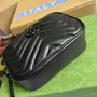 Gucci 634936 GG Marmont mini shoulder bag black
