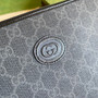 Gucci �?72953 GG pouch Beige and blue GG Supreme canvas