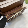 Gucci Horsebit 1955 card case wallet, 621887 in brown leather