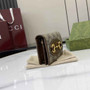 Gucci Horsebit 1955 card case wallet, 621887 in brown leather
