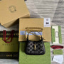 Gucci ‎677027 Jackie 1961 mini crystal GG lizard bag Black - Default Title - View 2