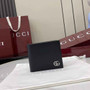 Gucci GG Marmont coin wallet 835048 in black soft leather - Default Title - View 1