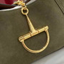 Gucci Softbit medium top handle bag, 837467 in green suede