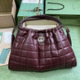 Gucci Deco medium tote bag in red leather 746210