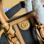 Gucci ‎715771 Mini canvas top handle bag Light brown leather - W22cm x H15cm x D11cm / Light brown leather - View 5