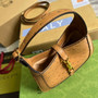 Gucci 637091 Jackie 1961 mini shoulder bag ostrich leather Light coffee - Default Title - View 5