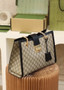 Gucci �?79197 Padlock medium GG shoulder bag Black leather