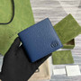 Gucci �?28726 GG Marmont leather bi-fold wallet navy blue