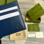 Gucci �?28726 GG Marmont leather bi-fold wallet navy blue
