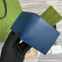 Gucci �?28726 GG Marmont leather bi-fold wallet navy blue