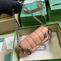 Gucci Horsebit Chain small shoulder bag �?64339 in Rose beige leather