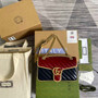 Gucci GG 443497 Marmont small shoulder handbag blue red