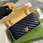 Gucci GG 443497 Marmont small shoulder handbag blue red