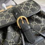 Gucci 674147 Backpack with Interlocking G black GG Supreme - Default Title - View 6