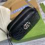 Gucci ‎447632 GG Marmont small shoulder bag Black - Default Title - View 7