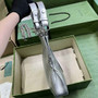 Gucci Blondie small tote bag in silver lamé leather 751518 - Default Title - View 4