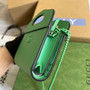 Gucci ‎701074 GG Marmont top handle card case wallet green leather - Default Title - View 5