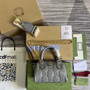 Gucci �?02251 GG Matelassé leather mini bag gray