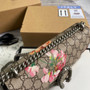 Gucci 499623 Dionysus GG small shoulder bag flower red Supreme