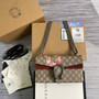 Gucci 499623 Dionysus GG small shoulder bag flower red Supreme