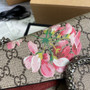 Gucci 499623 Dionysus GG small shoulder bag flower red Supreme