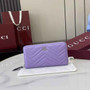 Gucci GG Marmont Leather Zip Wallet - Purple 837758 - Default Title - View 1