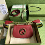 Gucci ‎698643 Blondie mini bag in cuir leather red - Default Title - View 1