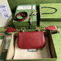 Gucci ‎698643 Blondie mini bag in cuir leather red - Default Title - View 2