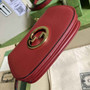 Gucci ‎698643 Blondie mini bag in cuir leather red - Default Title - View 3