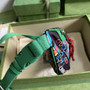 Gucci 650299 The North Face x Gucci belt bag Green leather
