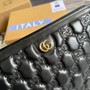 Gucci 723780 GG Matelassé pouch black