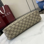 Gucci GG Emblem medium shoulder bag 815216 in black fabric