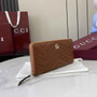 Gucci GG Marmont Leather Zip Wallet - Brown 837758 - Default Title - View 2