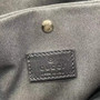 Gucci GG Emblem small bucket bag 815118 in GG black leather