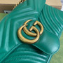 Gucci 443497 GG Marmont small matelassé shoulder bag Green