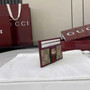 Gucci Ophidia card case 838486 in beige and red GG Supreme